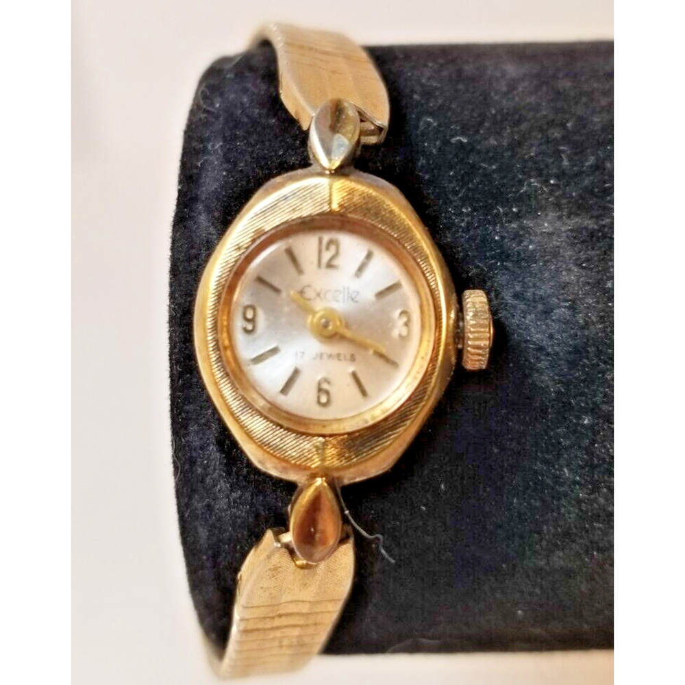 Excelle 17 Jewel vintage ladies wrist watch & Band 10K GF?